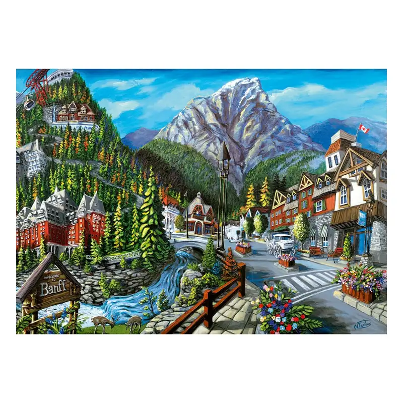 Ravensburger Rompecabezas 12000494 Bienvenido A Banff 1000 Piezas