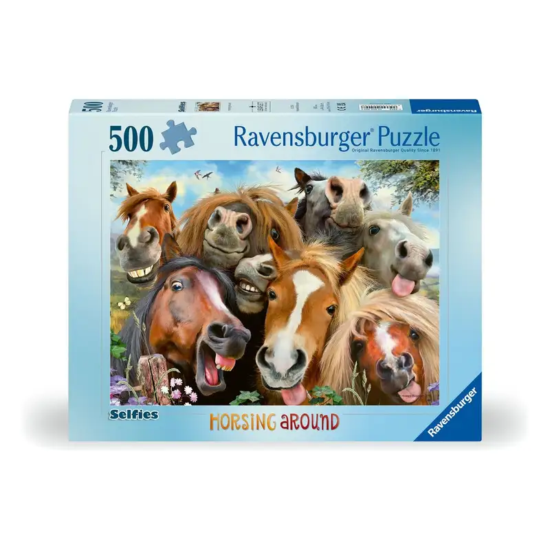Ravensburger Rompecabezas 12000499 Jugando Con Caballos
