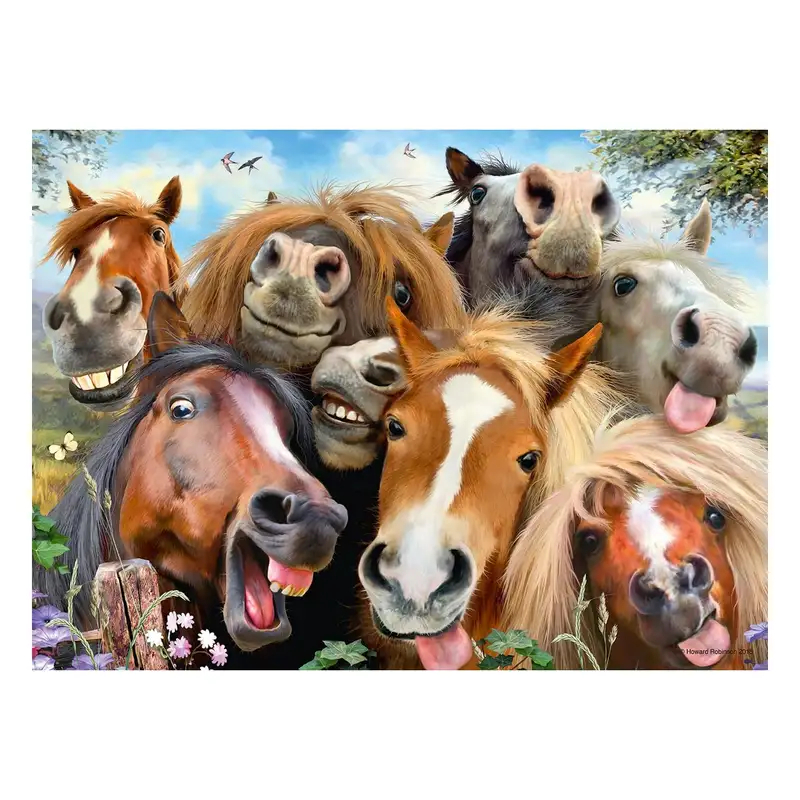 Ravensburger Rompecabezas 12000499 Jugando Con Caballos