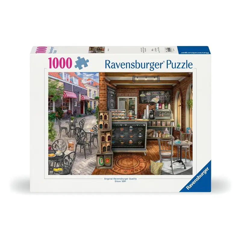 Ravensburger Rompecabezas 12000541 Cafeteria Pintoresco 1000 Piezas