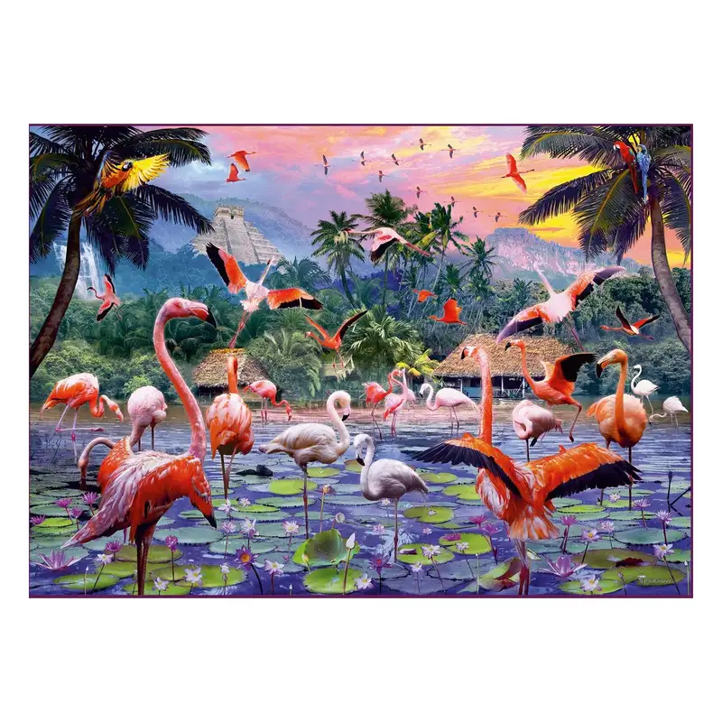 Ravensburger Rompecabezas 12000574 Flamencos Rosados