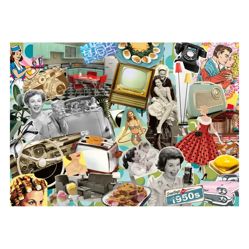 Ravensburger Rompecabezas 12000618 Los Anos 50, 1000 Piezas