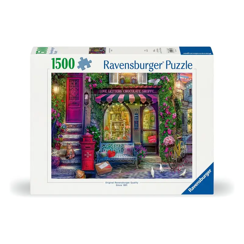 Ravensburger Rompecabezas 12000737 Cartas De Amor Tienda De Chocolate