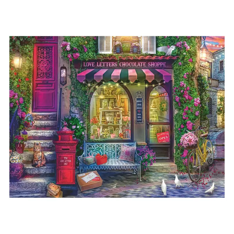 Ravensburger Rompecabezas 12000737 Cartas De Amor Tienda De Chocolate