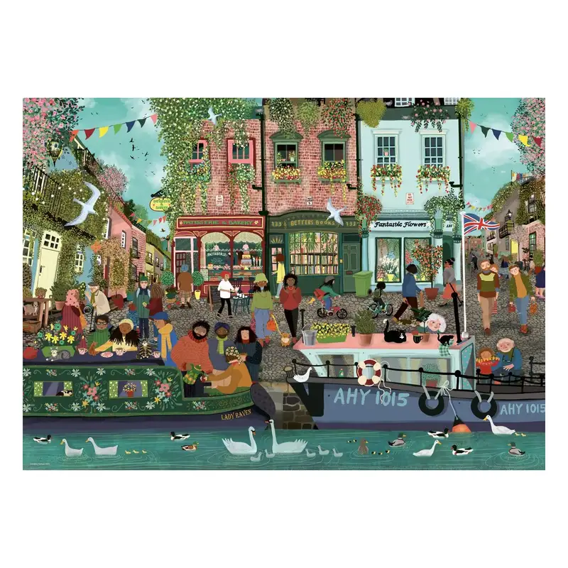 Ravensburger Rompecabezas 12000814 Pueblo Junto Al Rio 1000 Piezas