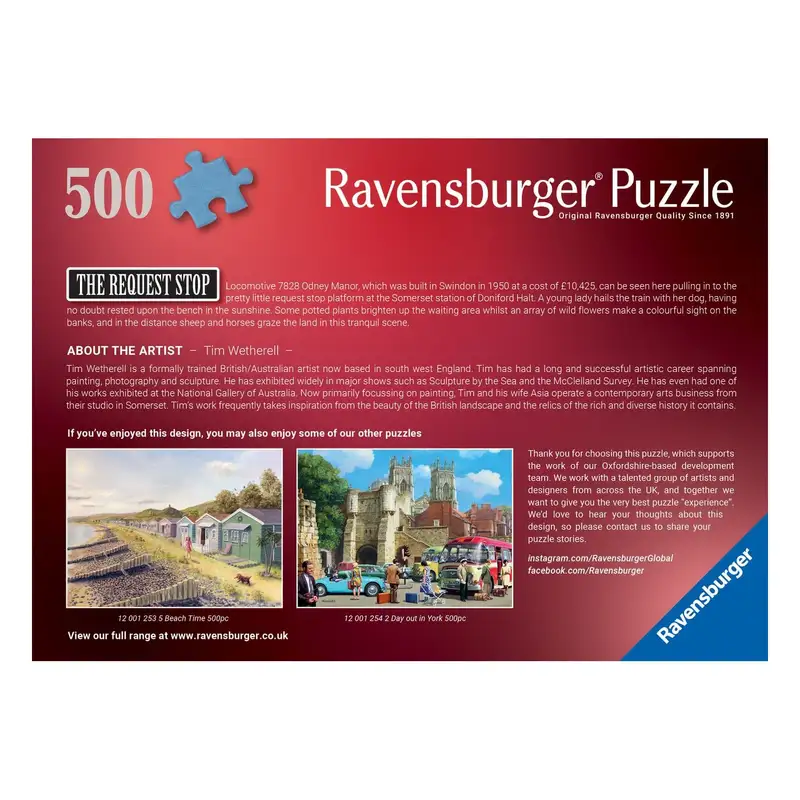 Ravensburger Rompecabezas 12001278 At Dama En El Anden