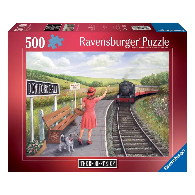 Ravensburger Rompecabezas 12001278 At Dama En El Anden