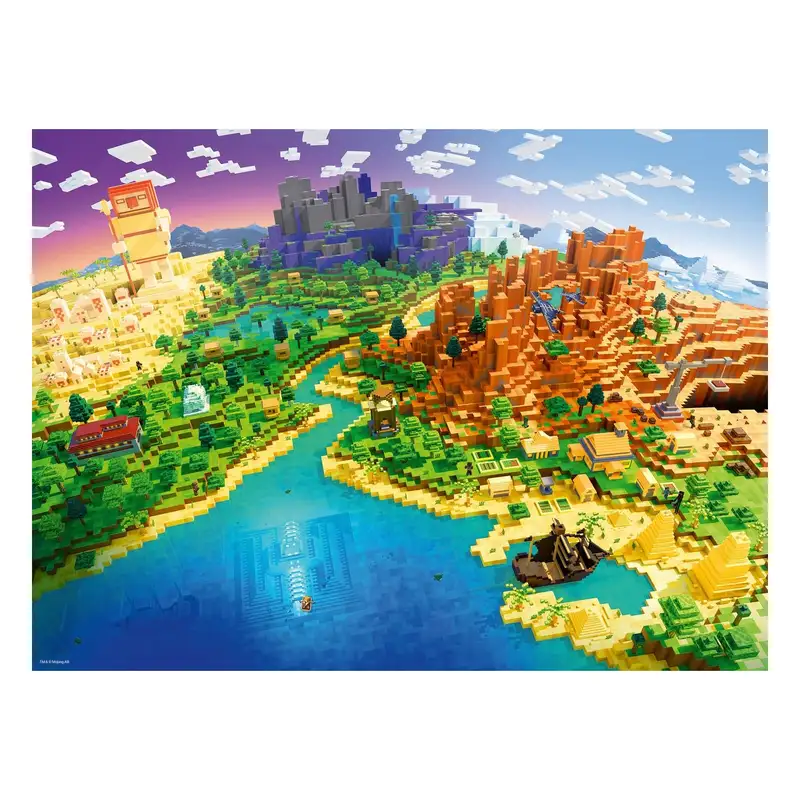 Ravensburger Rompecabezas 12001568 Minecraft 500 Piezas