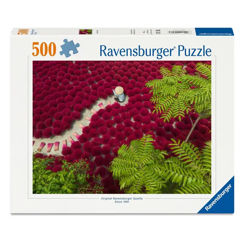 Ravensburger Rompecabezas 12001707 Un Mar De Rojo 500 Piezas