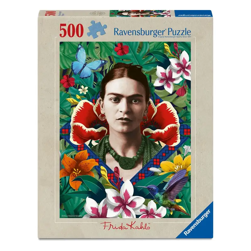 Ravensburger Rompecabezas 12001736 Frida Kahlo, Abanico Floreciente