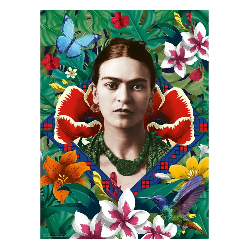 Ravensburger Rompecabezas 12001736 Frida Kahlo, Abanico Floreciente