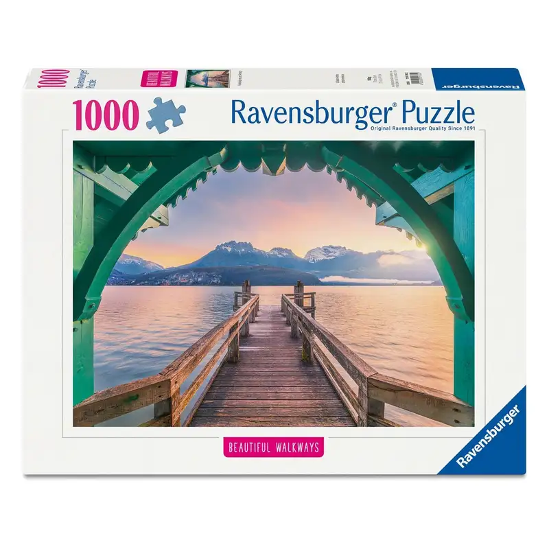 Ravensburger Rompecabezas 12001762 Pasarela En El Lago De Annecy
