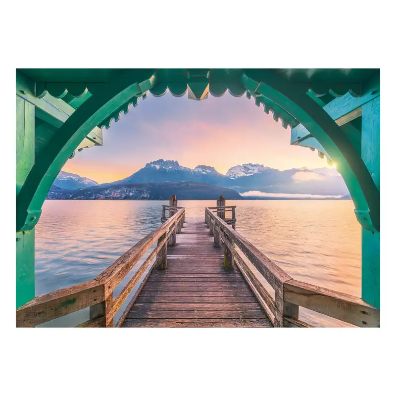 Ravensburger Rompecabezas 12001762 Pasarela En El Lago De Annecy
