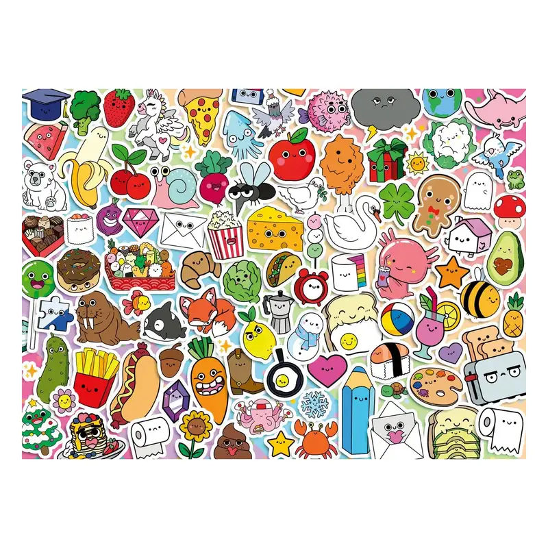 Ravensburger Rompecabezas 12001796 Caos Kawaii Adorable 500 Piezas