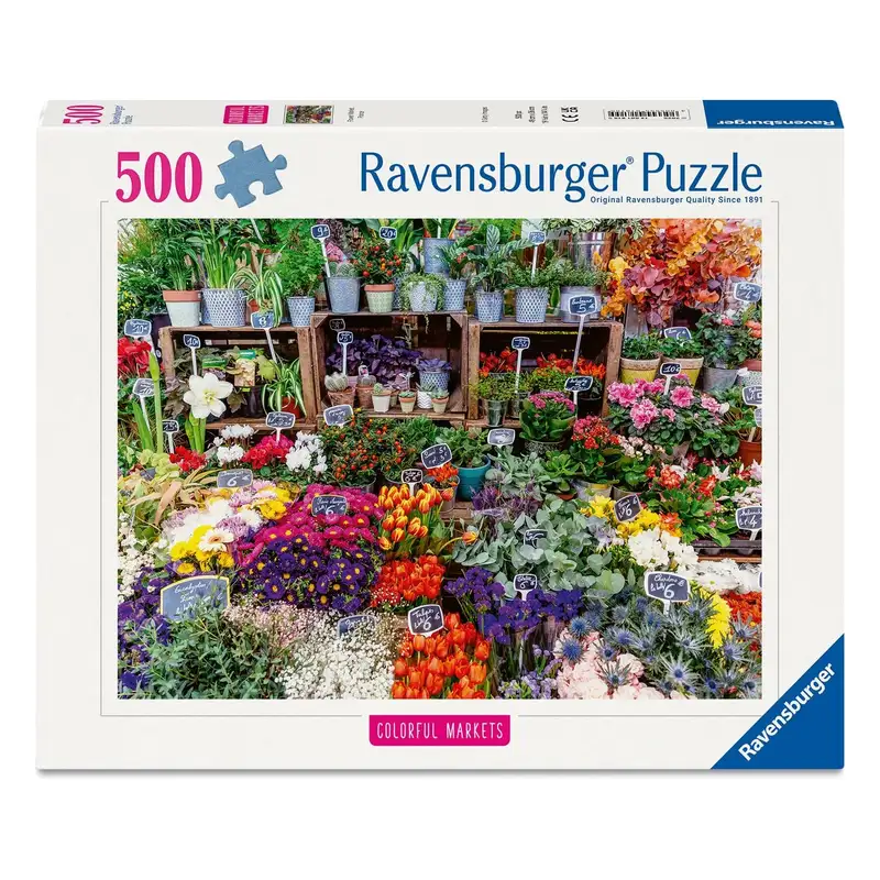 Ravensburger Rompecabezas 12001815 Mercado De Flores De Francia 500