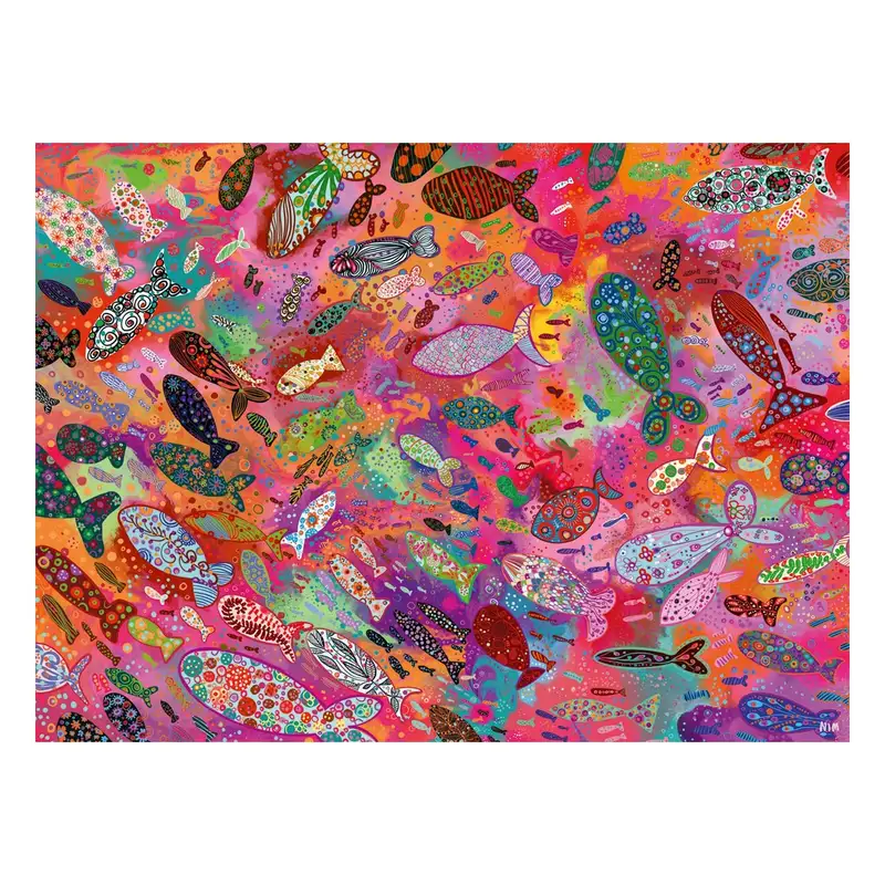 Ravensburger Rompecabezas 12001844 Pez En Fucsia 500 Piezas