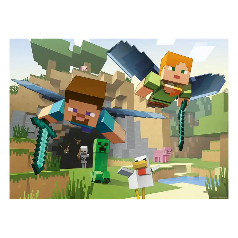 Ravensburger Rompecabezas 12004144 Aventuras De Minecraft