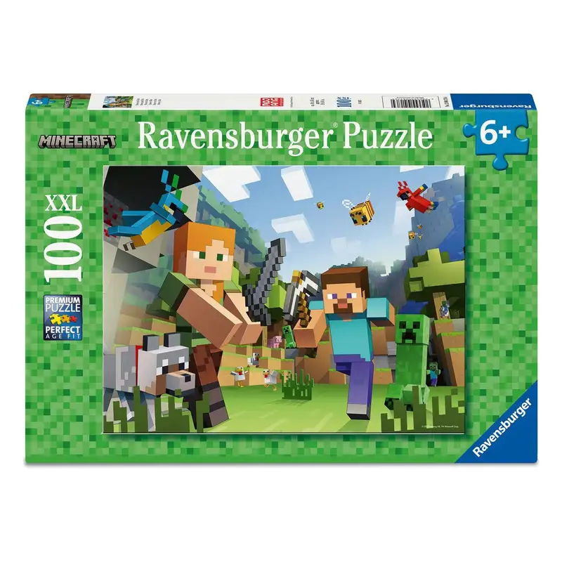 Ravensburger Rompecabezas 12004176 Minecraft 100 Piezas