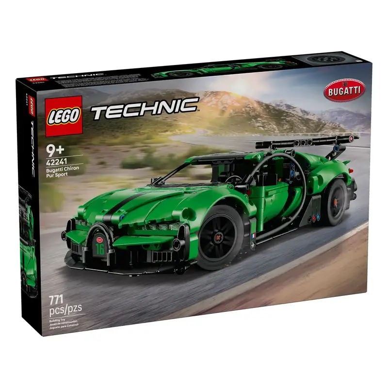 Lego Technic 42241 Hiperauto Bugatti Chiron Pur Sport Verde