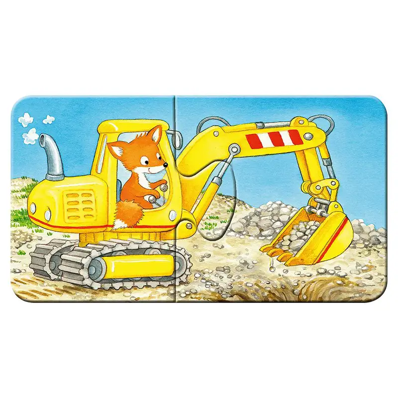 RAVENSBURGER Rompecabezas Para Niños 30743 Sitio de Construccion de Animales 9x2 Piezas