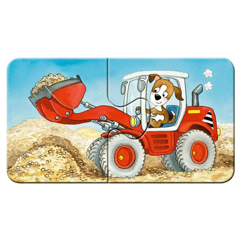 RAVENSBURGER Rompecabezas Para Niños 30743 Sitio de Construccion de Animales 9x2 Piezas