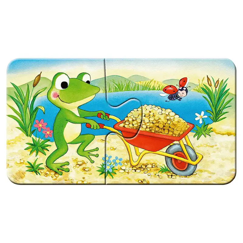 RAVENSBURGER Rompecabezas Para Niños 30743 Sitio de Construccion de Animales 9x2 Piezas