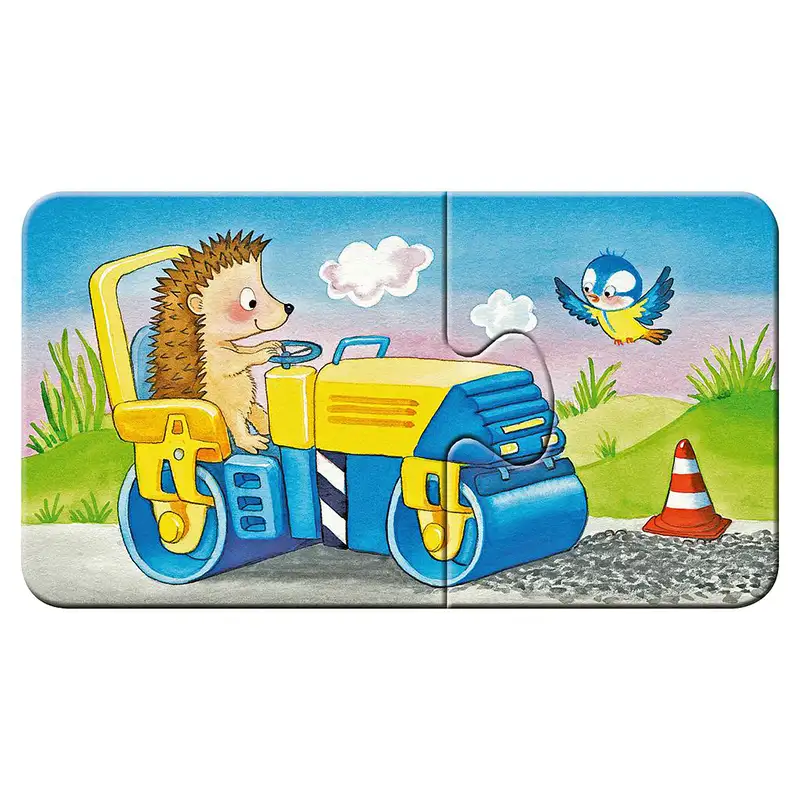 RAVENSBURGER Rompecabezas Para Niños 30743 Sitio de Construccion de Animales 9x2 Piezas