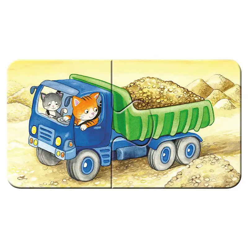 RAVENSBURGER Rompecabezas Para Niños 30743 Sitio de Construccion de Animales 9x2 Piezas