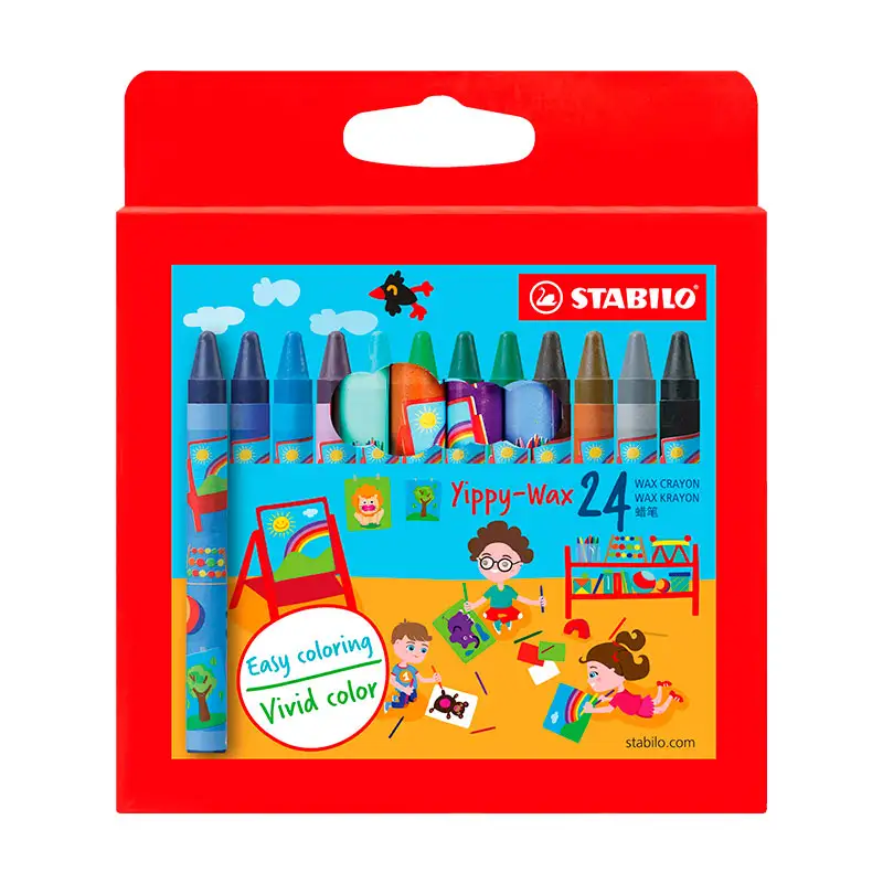 STABILO Crayon de Cera Caja de Carton 24 Unidades