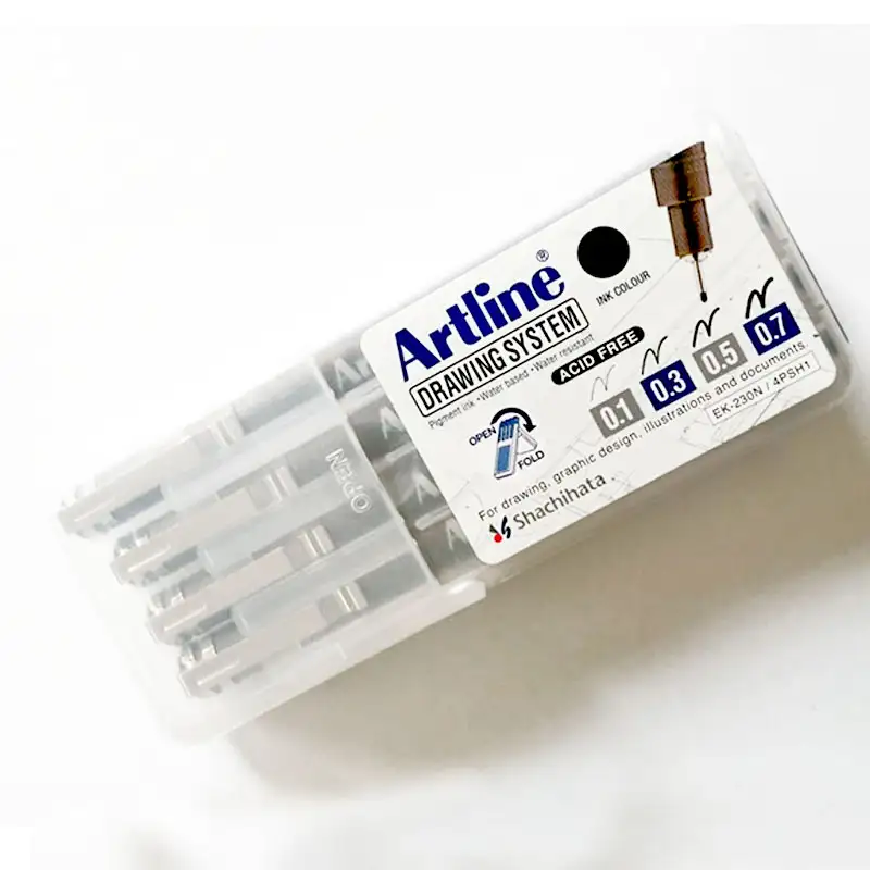 ARTLINE Rapidografo Estuche 4 Unidades