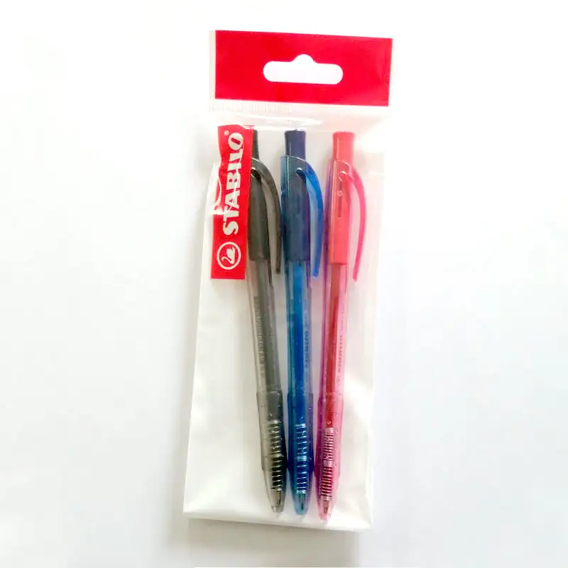 STABILO Boligrafo Liner Retrac 3 Colores